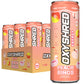 EHPlabs OxyShred Ultra Energy Drink - Zero Sugar, Zero Carbs, Natural Caffeine, Peach Candy Rings, 12 Fl Oz (Pack of 12)