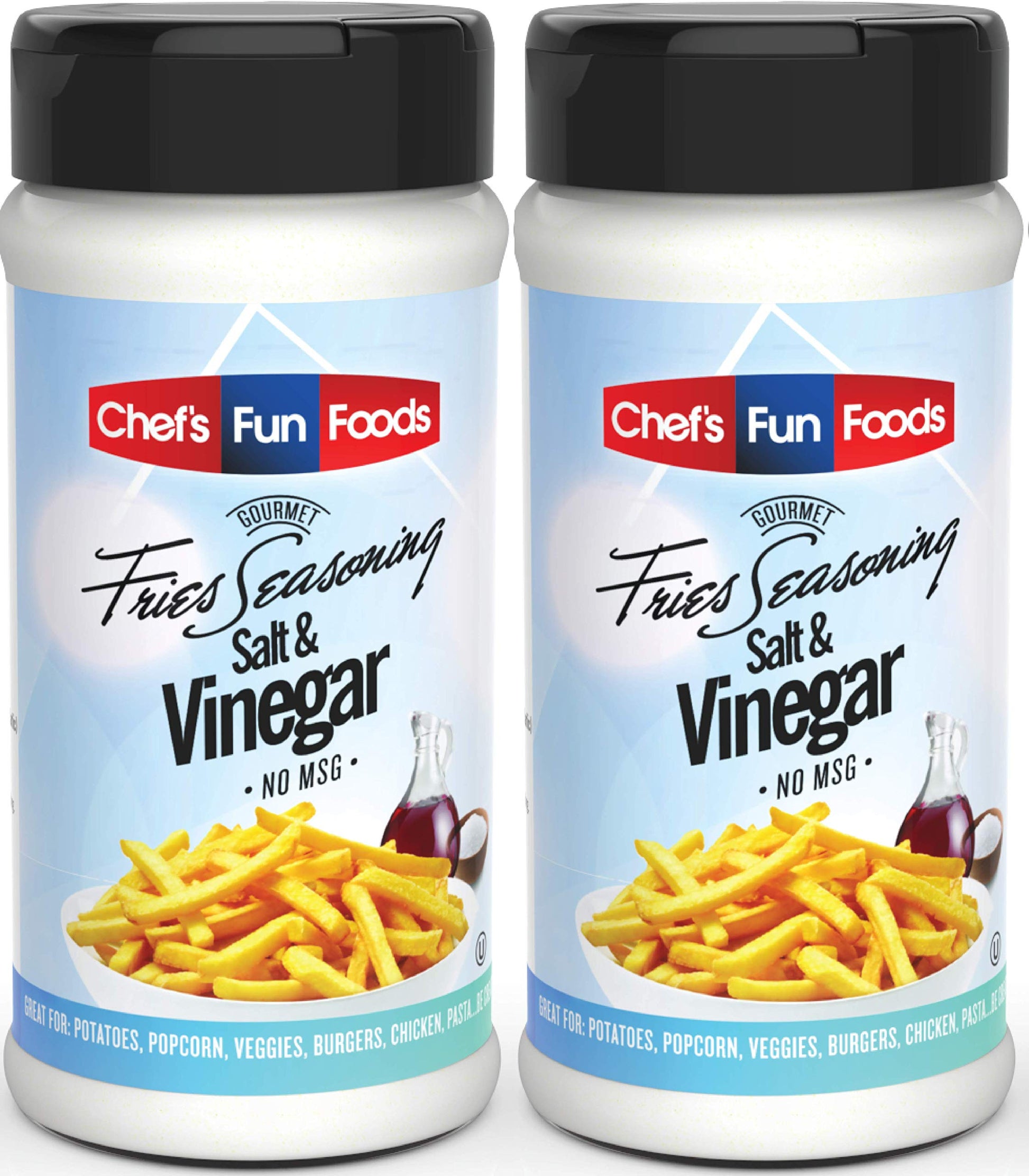Gourmet Fries Seasonings Bottle  Salt And Vinegar  12 Ounce (2 Pack)