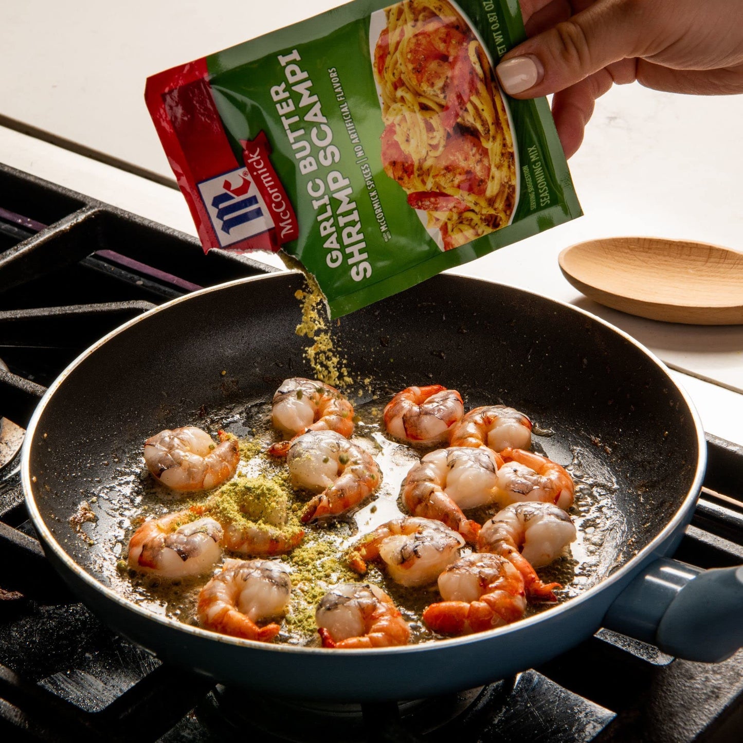 McCormick Garlic Butter Shrimp Scampi Seasoning Mix, 0.87 oz, Pack of 12