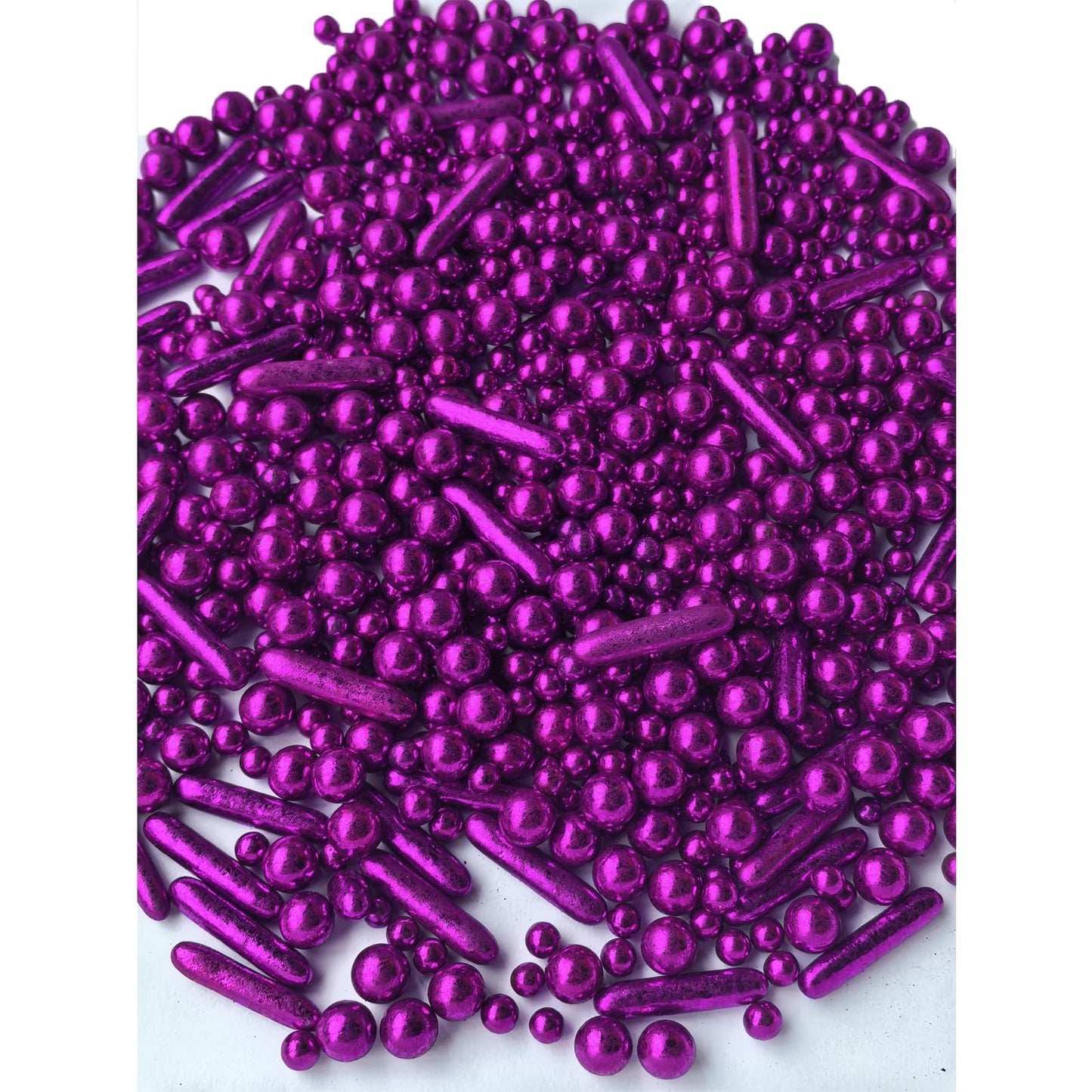 Sprinkles Purple Pearl Sugar Candy Mix Size Baking Cake Decorations Cupcake Toppers Celebrations Shaker Jar Wedding Shower Party