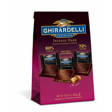 Ghirardelli Chocolate Intense Dark Chocolate Variety Pack 15 Oz.