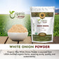 Organic Way White Onion Power | Granulated Onion Powder | Usda & Kosher Certified | Non Gmo & Gluten Free | Origin India (1 Lb -