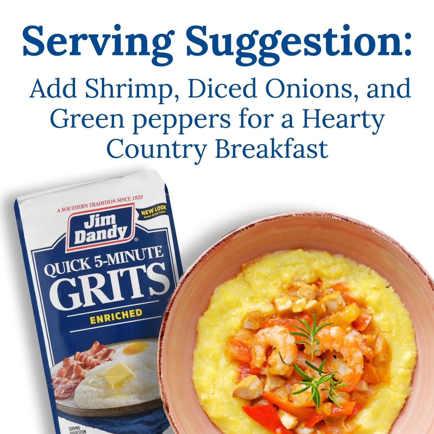 Jim Dandy Enriched Quick Grits, 5 Lb Bag (Pack Of 2)