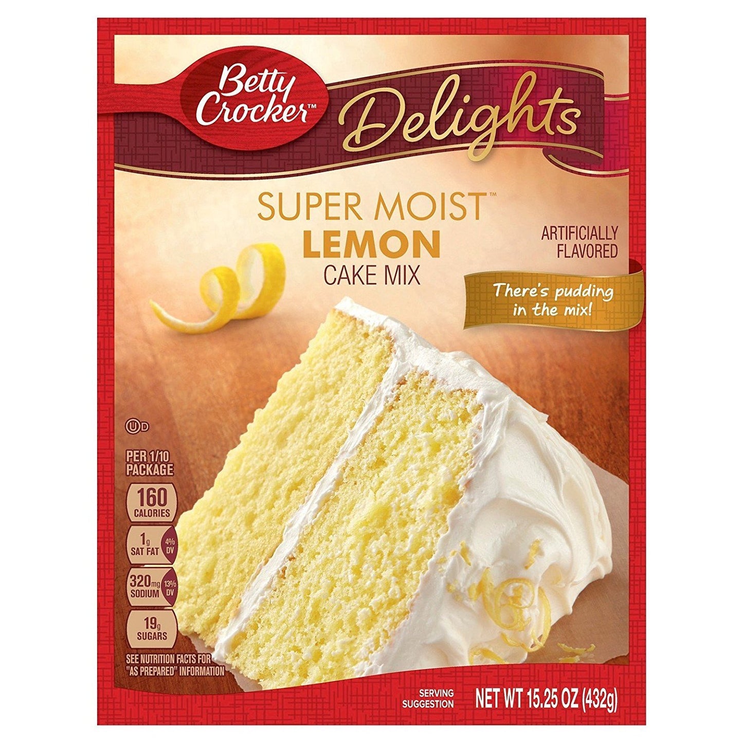 Betty Crocker Super Moist Lemon Cake Mix And Betty Crocker Rich & Creamy Lemon Frosting Bundle - 2 Of Each - 4 Items. ''There'S