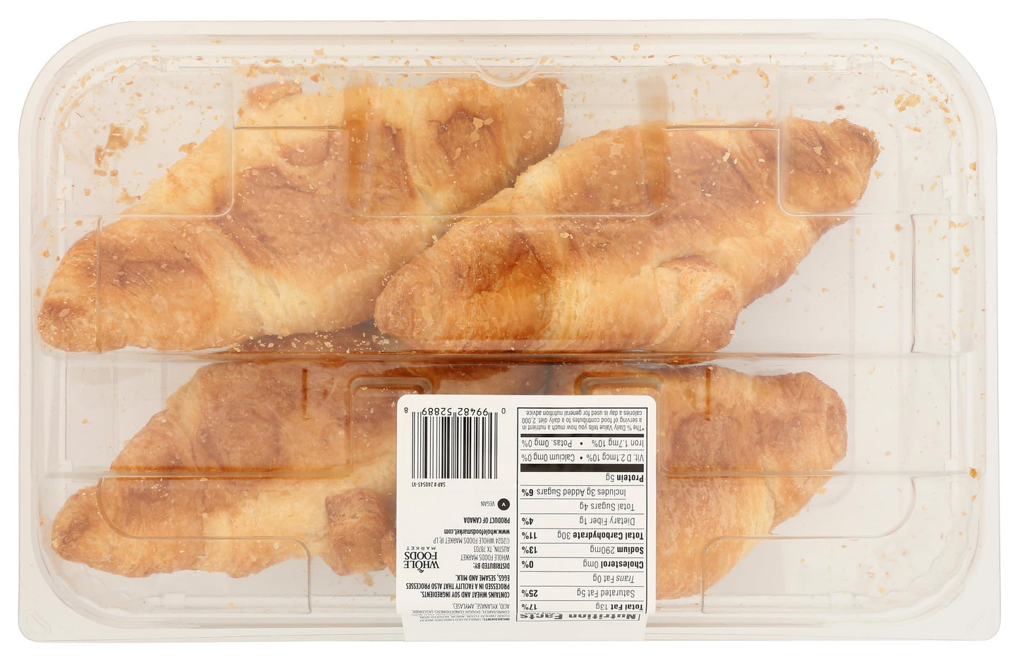 Whole Foods Market Kitchens Croissant 4 Count, 9.6 OZ