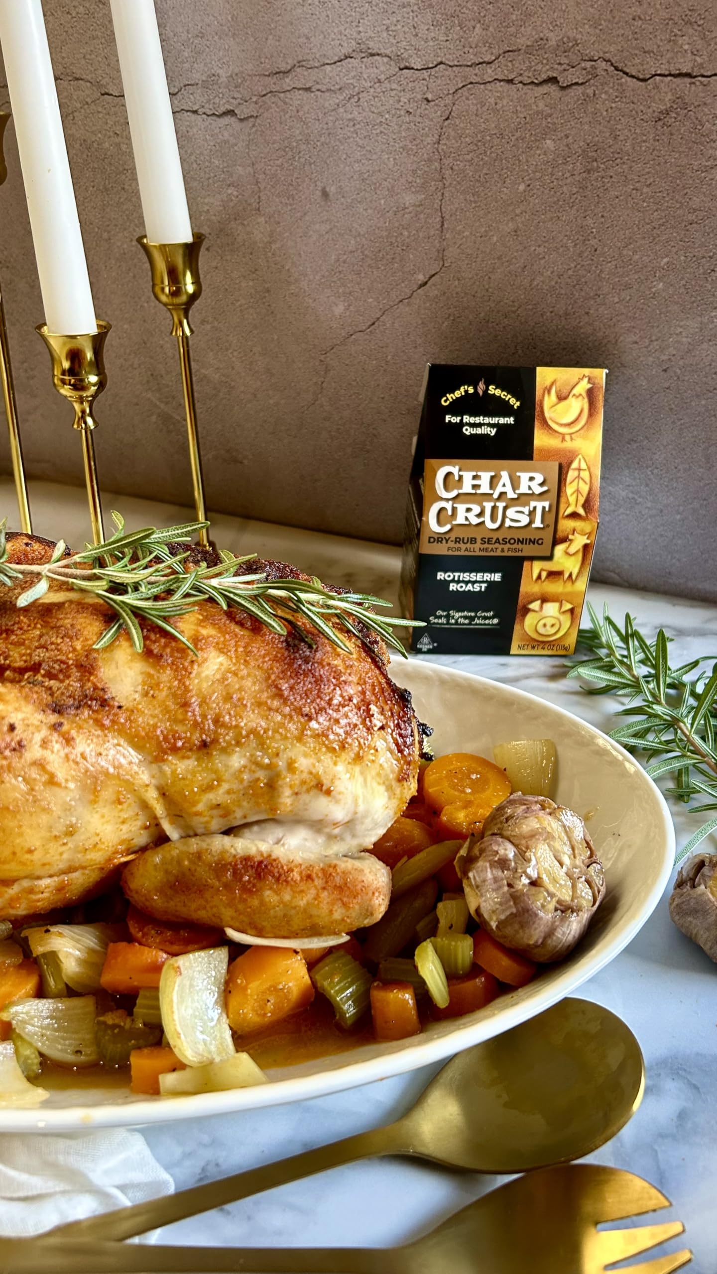 Char Crust Dry-Rub Seasoning, Popular Assortment, 4 Ounce (Pack Of 3), Roasting Set