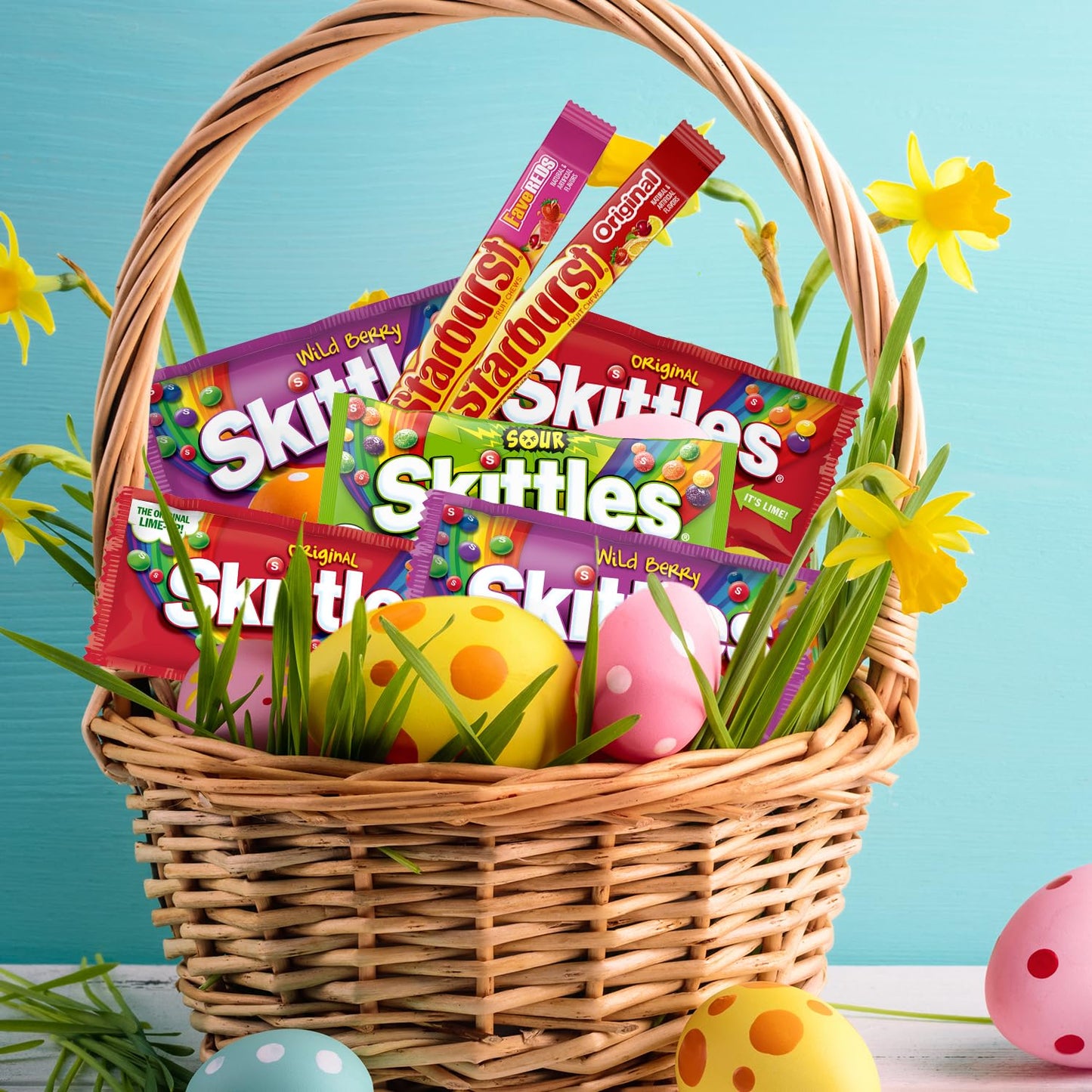SKITTLES & STARBURST Chewy Candy Graduation Gifts, 18 Ct Bulk Box
