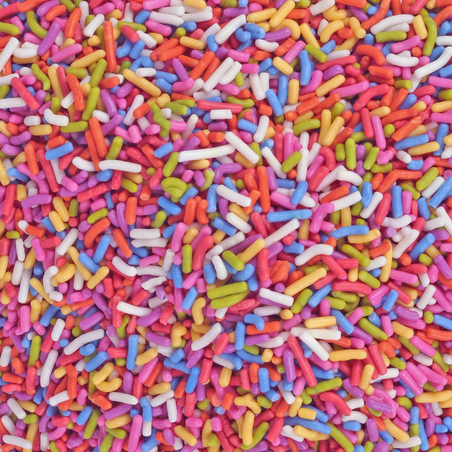 Bulk A Great Surprise Dye Free Rainbow Sprinkles - 14 Ounces - Naturally Colored Rainbow Jimmies - Vegan, Non-GMO Dessert Toppin