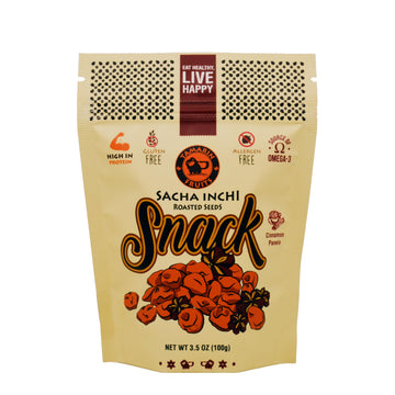 Tamarin Fruits Sacha Inchi Seed Snack, Cinnamon Panela | Organic | Premium Quality | Vegan Friendly, 100g