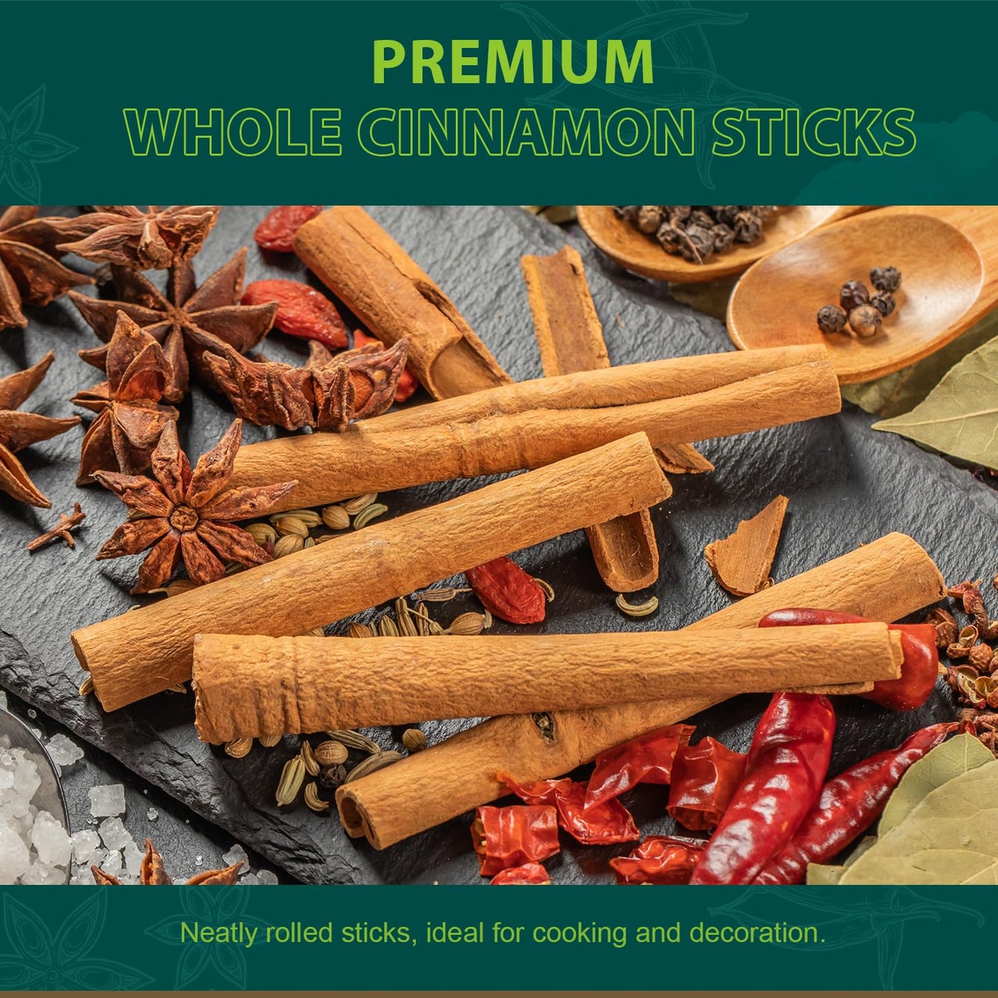 Soeos Cinnamon Sticks  16 oz (1 lb) Bulk Bag  3.5 Inchs Length  enhanced Whole Cinnamon for Baking  Cooking  Desserts  and Beverages  Rich Aroma & Warm Flavor  Ideal for Tea  Coffee  and Holiday Recipes