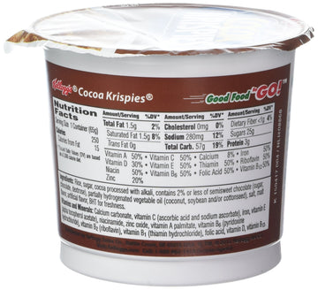 Kellogg's Cocoa Krispies Chocolatey Sweetened Rice Cereal Six 2.3 Ounce Cups by Rice Krispies