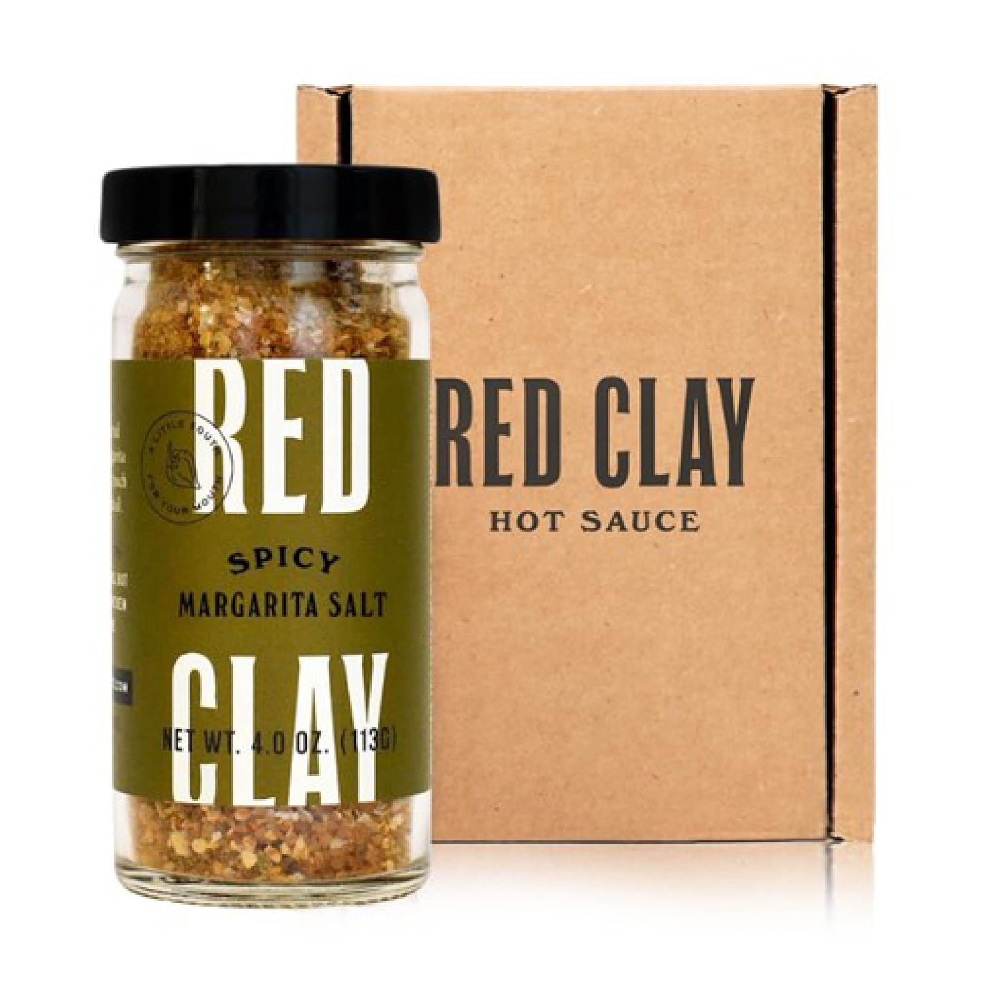 Red Clay Hot Sauce Margarita Salt - Gluten-Free Spicy Salt Shaker, 4 Ounce