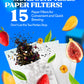 LOVARE Love Blossom Loose Leaf Tea - Dry Fig, Mango, Strawberry, 80g - Tea Gift Box with 15 Paper Filters