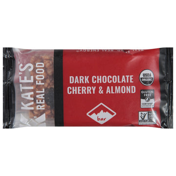 Kates Real Food Organic Dark Chocolate Cherry & Almond Handle Bar, 22 Oz