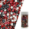 Halloween Mixed Red & Black & White Pearls Sprinkles Edible Stars Cake Decorating Stars Cake Decorations Cupcake Toppers Cookie 