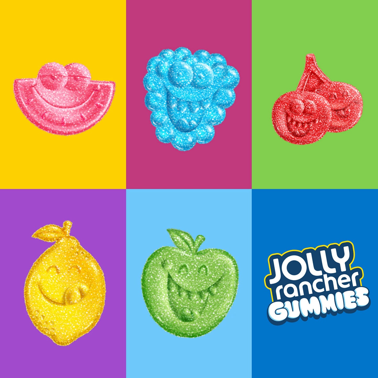 Jolly Rancher Sour Gummies Assorted Fruit Flavored Candy Box, 3.5 Oz
