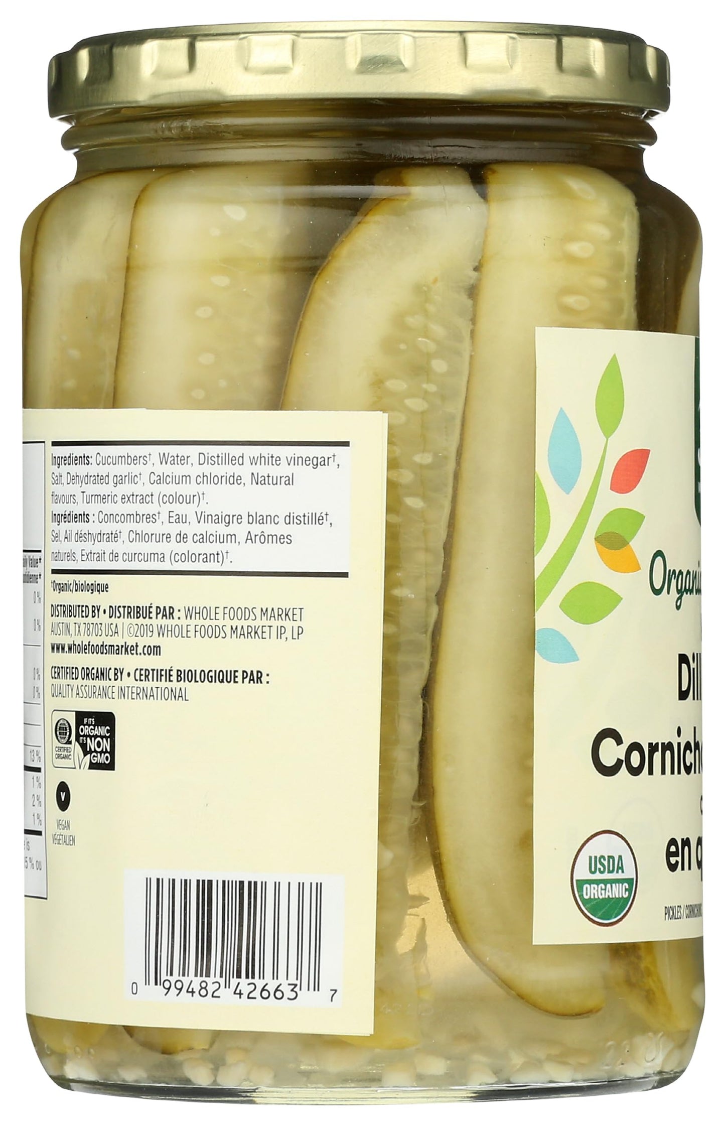 365 by Whole Foods Market, Organic Kosher Dill Pickle Spears, 24 Fl Oz