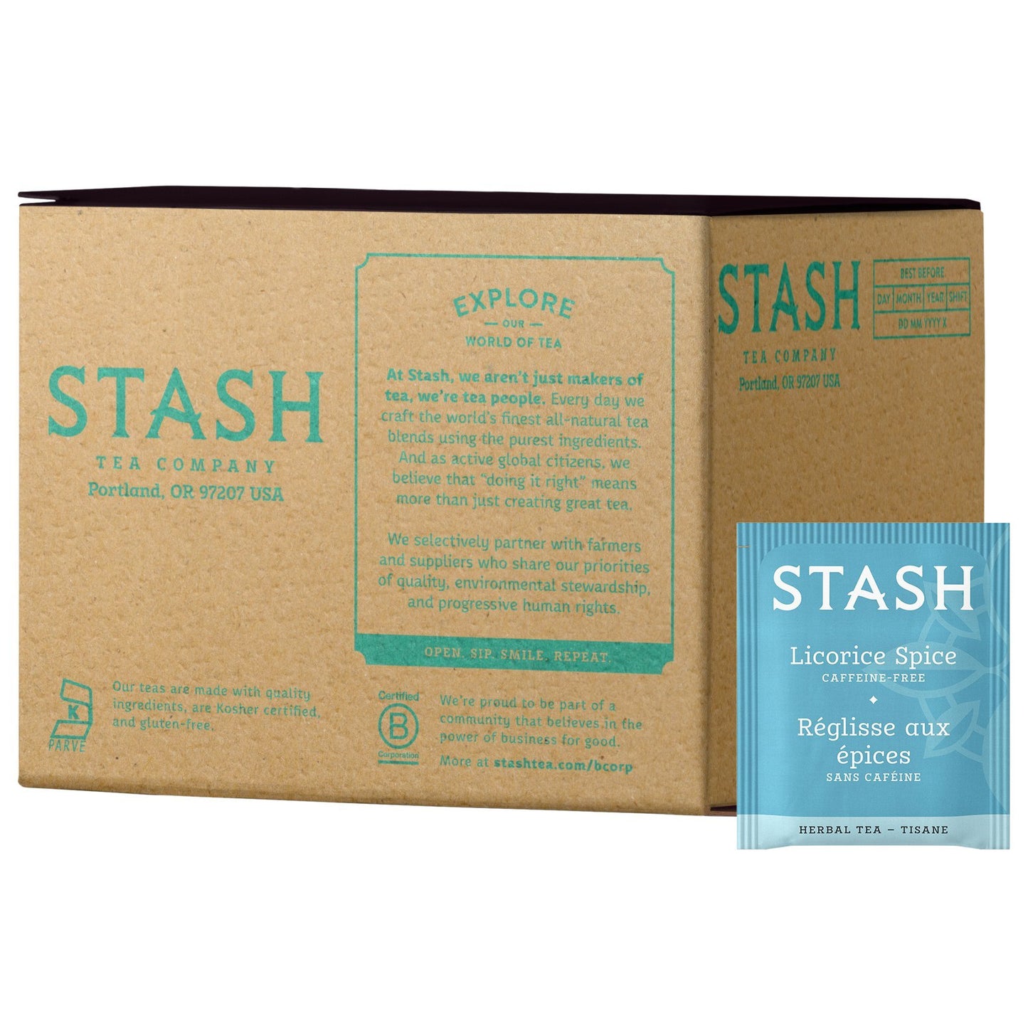 Stash Licorice Spice Herbal Tea - 100 Tea Bags, Box of 1, Model 79050