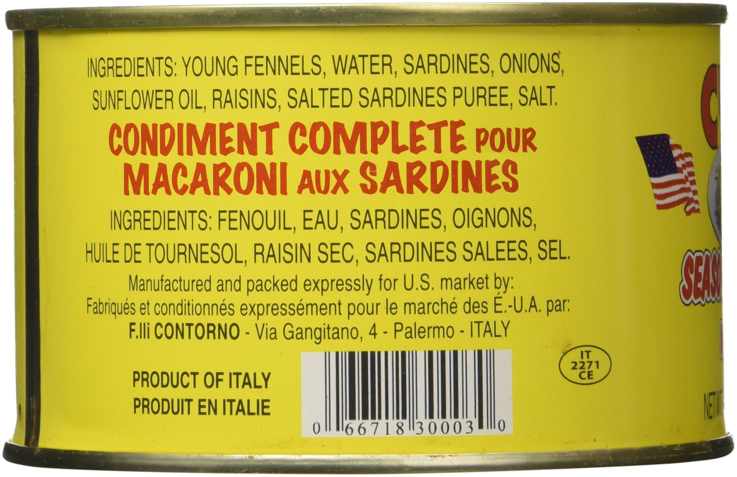 Cuoco Condimento per Pasta con Sarde - 14.5 oz