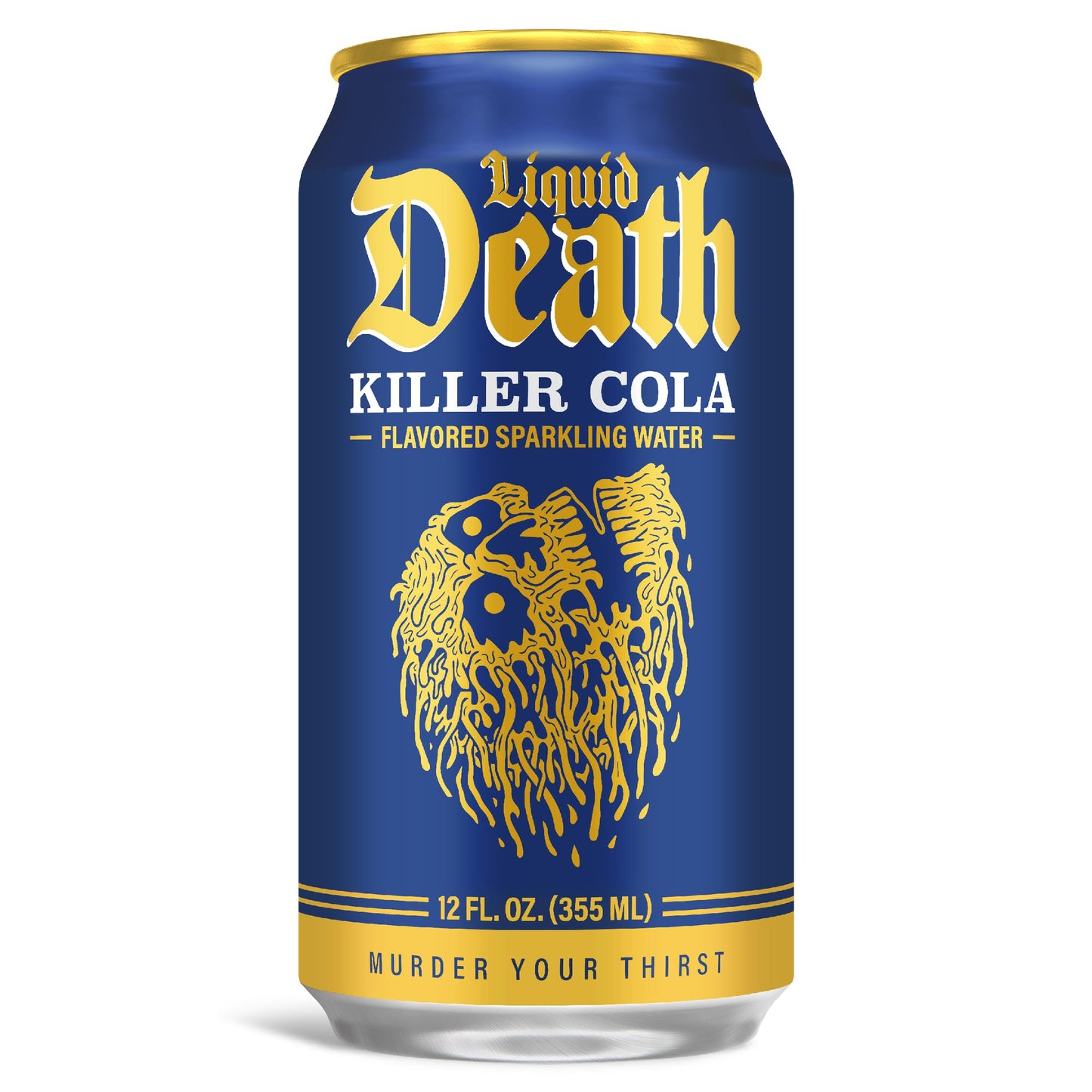 Liquid Death reduceer Cola Sparkling Water, 12-Pack of 12oz Cans, Low Sugar, No Artificial Sweeteners
