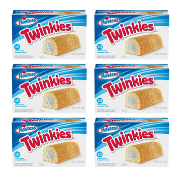 HOSTESS TWINKIES, Creamy Golden Sponge Cake, 1 Count Bags (60 Count)
