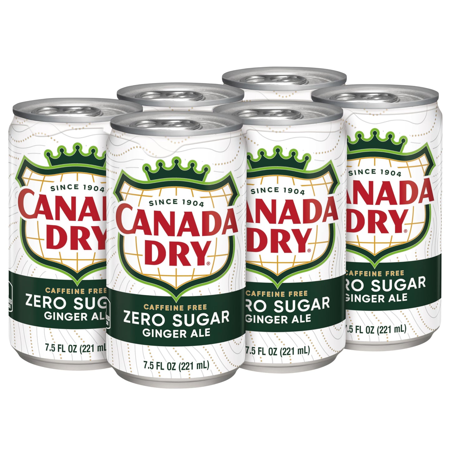 Diet Canada Dry Ginger Ale Soda  7.5 Fl Oz Cans  6 Pack