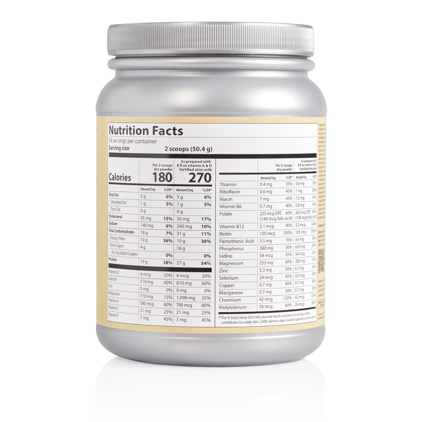 GoTrim Nutrition Shakes - Creamy Vanilla, High Protein, Meal Replacement Shake with 19g Protein & 10g Fiber, Ready to Drink, Glu