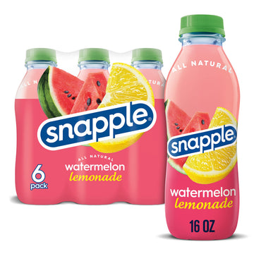 Snapple Watermelon Lemonade  16 Fl Oz Recycled Plastic Bottle  6 Pack