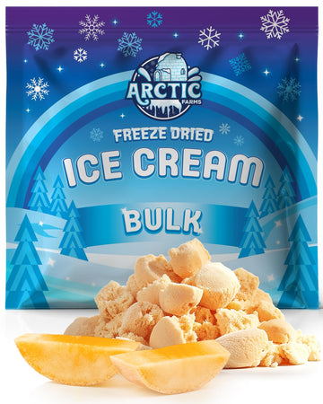 Arctic Farms Freeze Dried Ice Cream Bits Bulk - Does Not Melt (Mango) (1lb)