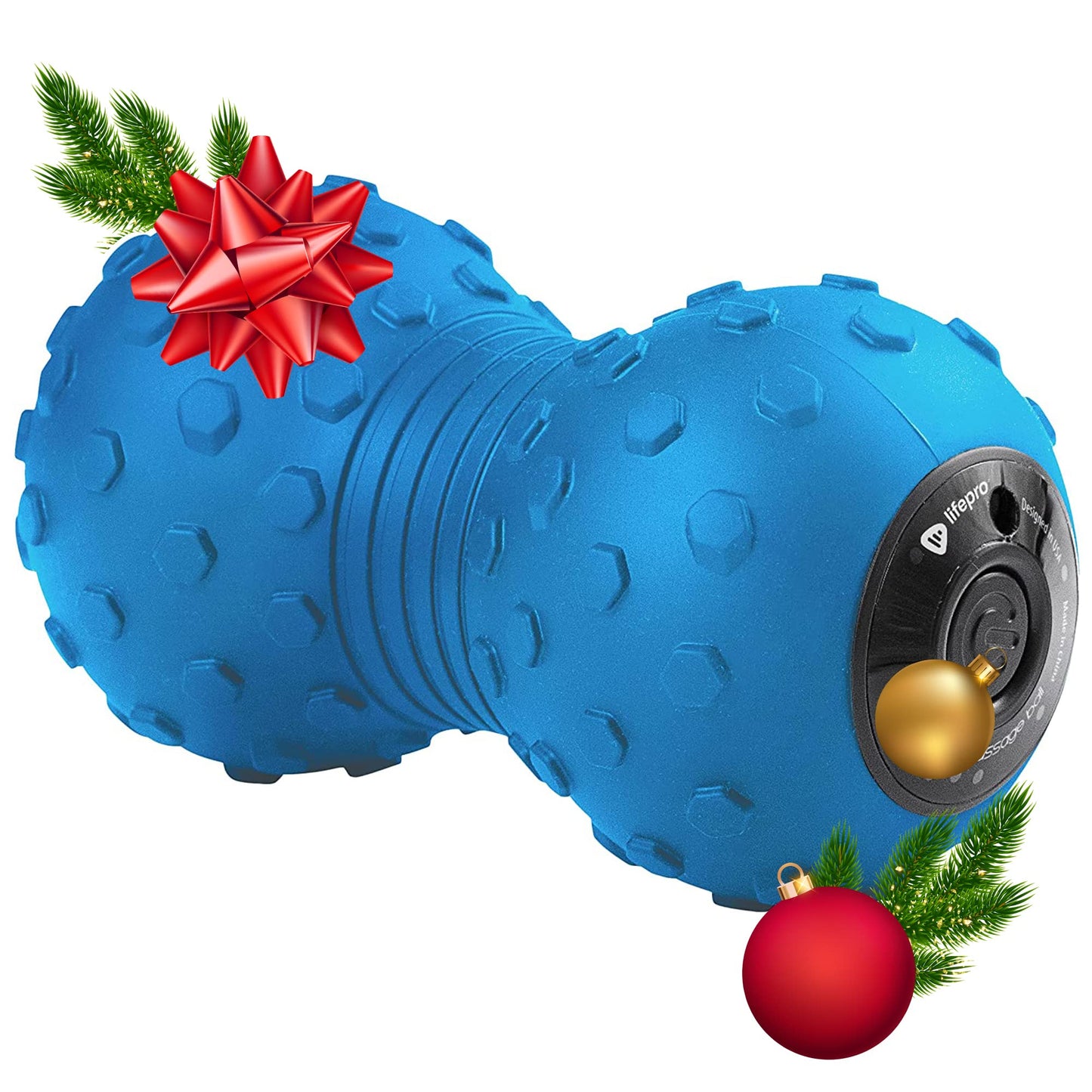 Lifepro Vibrating Peanut Massage Ball, Double Lacrosse Massage Ball Foam Roller  Peanut Ball Massager For Spine, Back, Recovery,