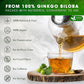 FRESHDRINKUS Ginkgo Biloba Leaf Tea Bags, 100% Natural Herbal Tea, 30 Bags