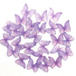 GEORLD Edible Wafer Paper Butterflies Set of 48 Purple Cake Decorations  Cupcake Topper