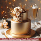 Confect Metallic Champagne Gold Fondant | Christmas Fondant | Edible Fondant | Chefs Choice Fondant For Cake Decorating | Fondant For Cake | Vegan, Gluten-Free, Nut-Free, Palm Oil-Free – 8.8 Oz