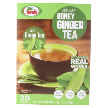 Tropique Instant Green Tea With Honey And Ginger (12.6986 Ounce)