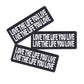 U-Sky Sew Or Iron On Clothing Patches, 3Pcs Funny Patches Love The Life You Live, Live The Life You Love Iron Patches For Motorc