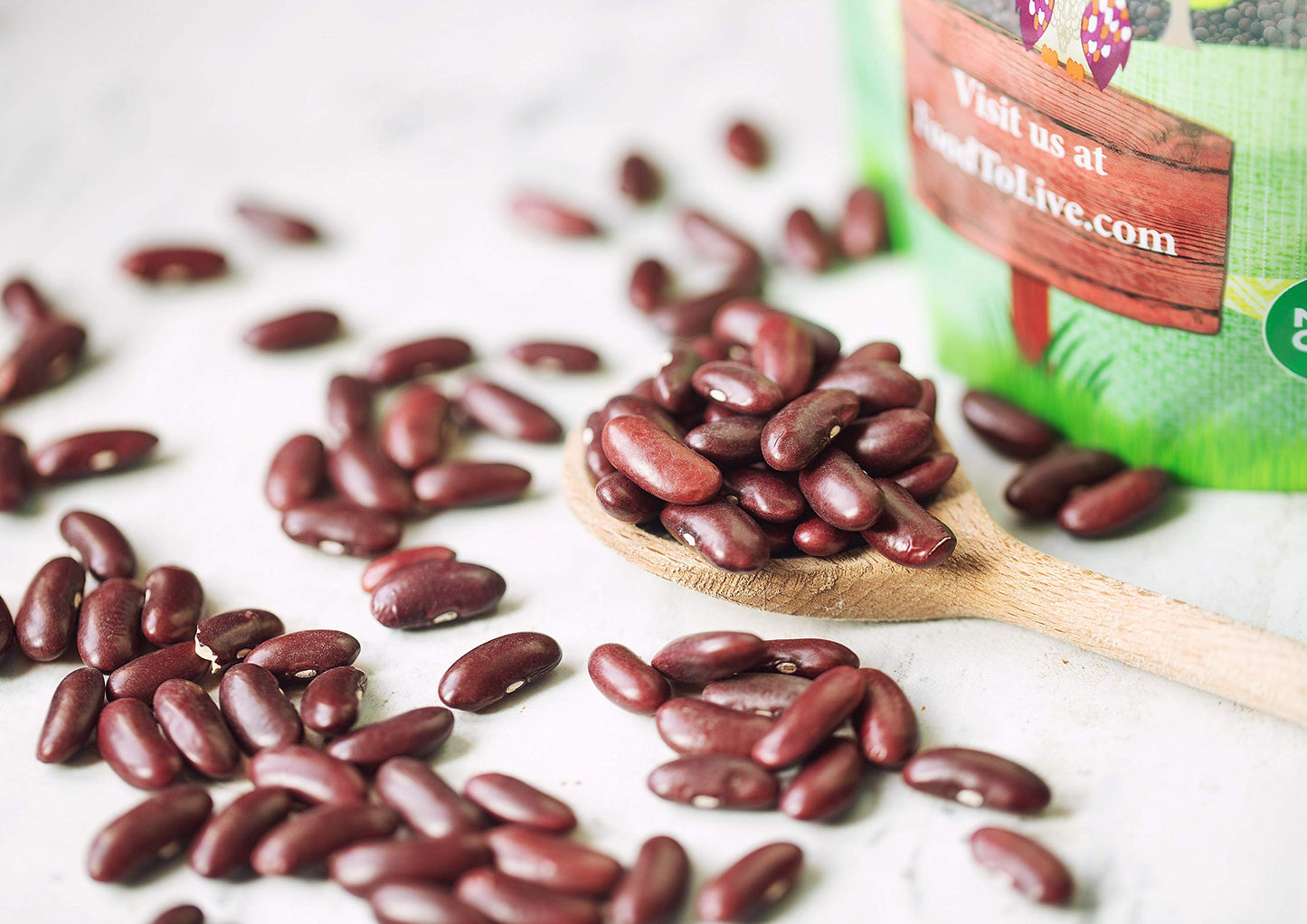 Food To Live - Organic Red Kidney Beans, 5 Pounds - Non-Gmo, Dry, Raw, Sproutable, Vegan, Kosher, Bulk