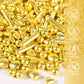 Metallic Gold Sprinkles, Sprinkles For Cake Decorating Baking Cupcake Toppers Cookie Decorations, Gold Pearls Rods Sugar For Lov