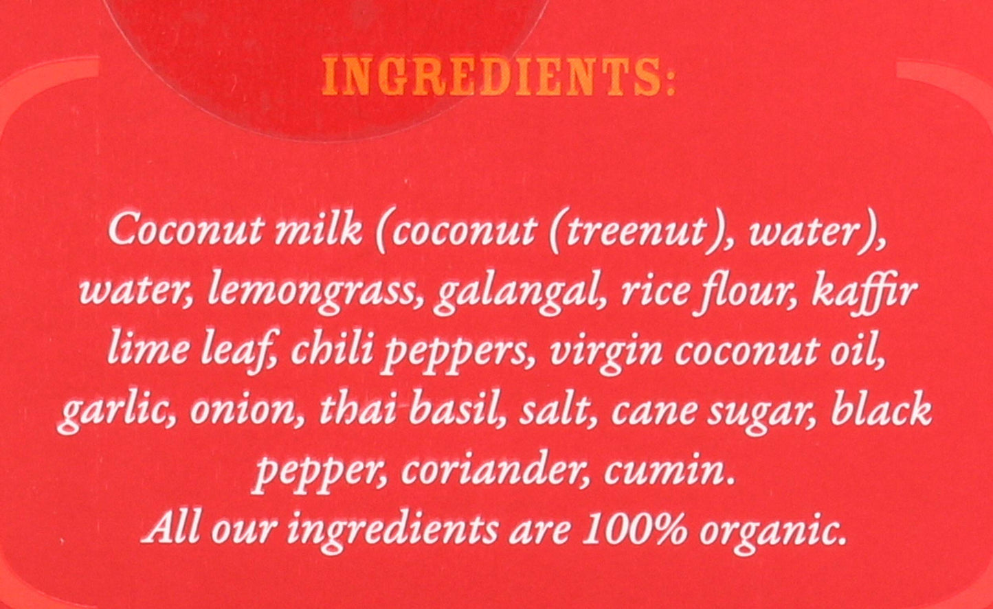 Red Thai Curry Sauce ORGANIC. VEGAN. DAIRY FREE. FOR A QUICK AND EASY MEAL. | 1 x 8.8 oz pouch