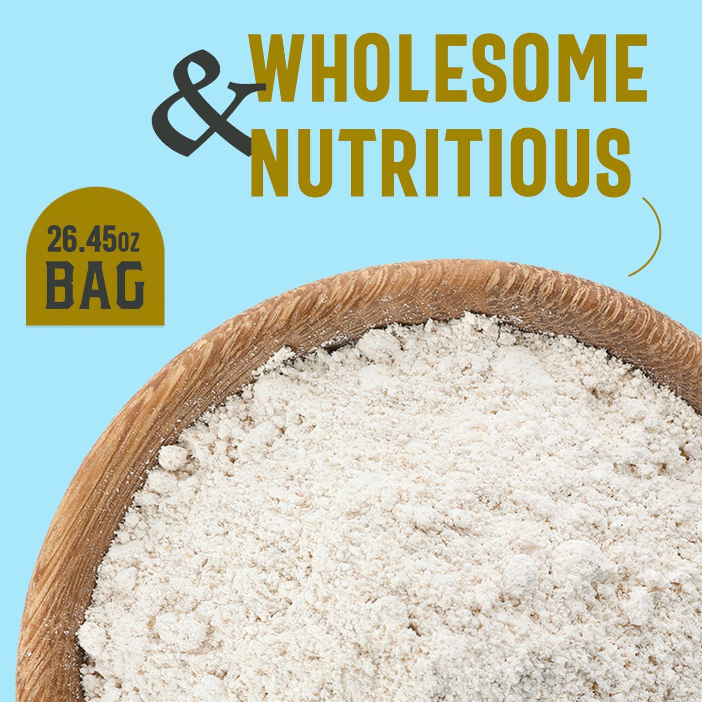 One In A Mill Vital Wheat Gluten  Bulk Supply For Making Vegan Meat Seitan] & Baking Whole Grain & Rye Breads  All-Natural Prote