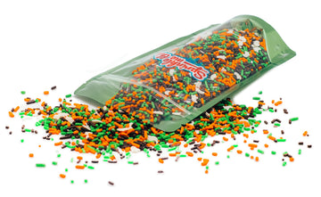 Halloween Party Edible Decorations Sprinkle Blends - A Spooky 4 Ounce Variation (Ghost Bumps)