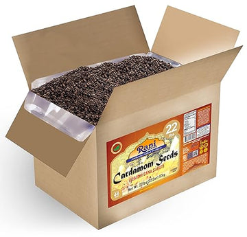 Rani Cardamom (Elachi) Decorticated Seeds Indian Spice 352oz (22lbs) 10kg Bulk Box ~ All Natural | Vegan | Gluten Friendly | NON