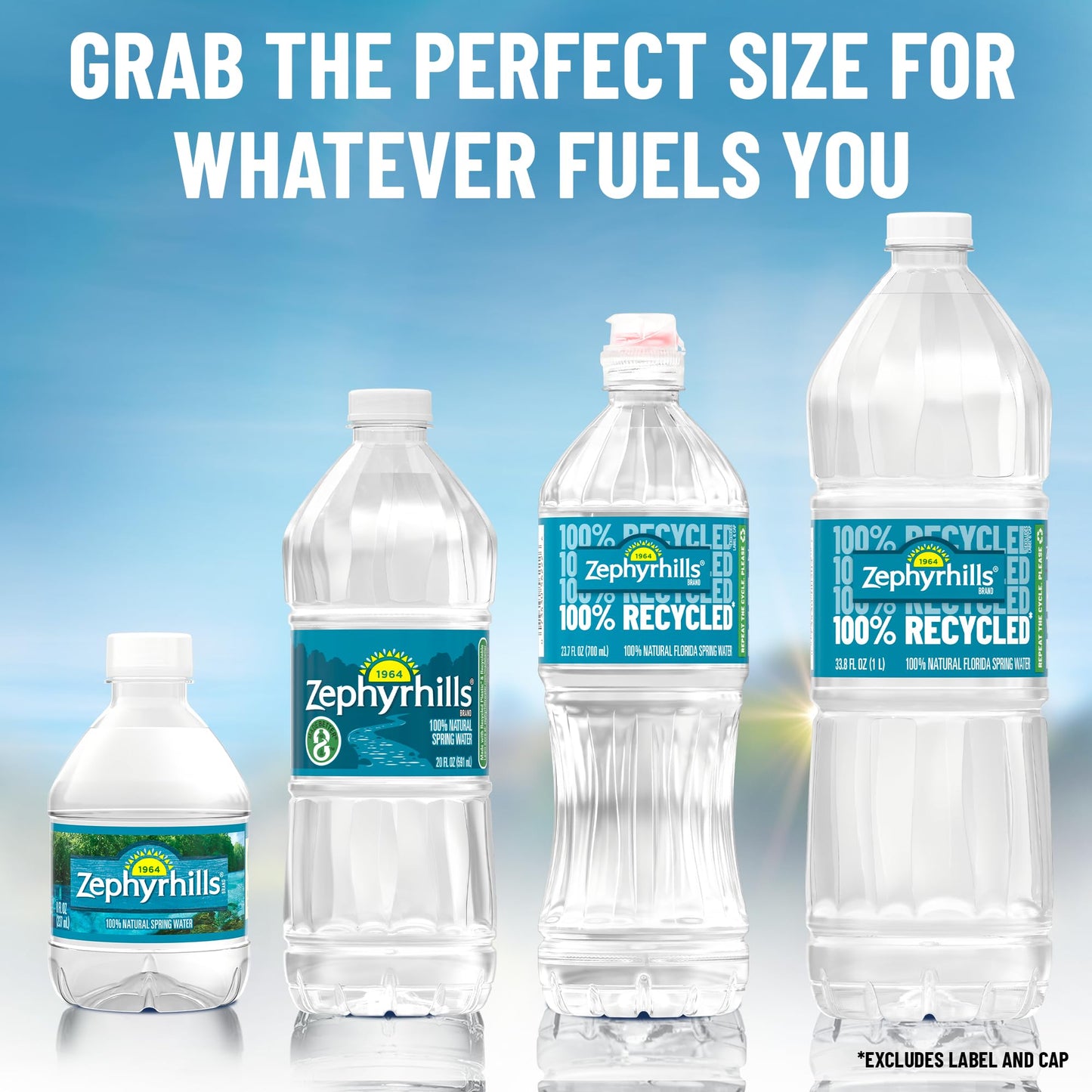 Zephyrhills Spring Water Case Bundles (23.7 Oz. Case Of 24 (Sport Top) - 3 Cases)