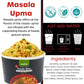 KAPKA Masala Upma Cups - Vegan Ready to Eat Indian Food - 5 Pack - 3.5oz/100g - Microwavable Meals - Non-GMO
