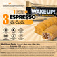 Jesses WakeUP! Caramel Protein Bars - 350mg Caffeine, Gluten-Free, 6 Pack