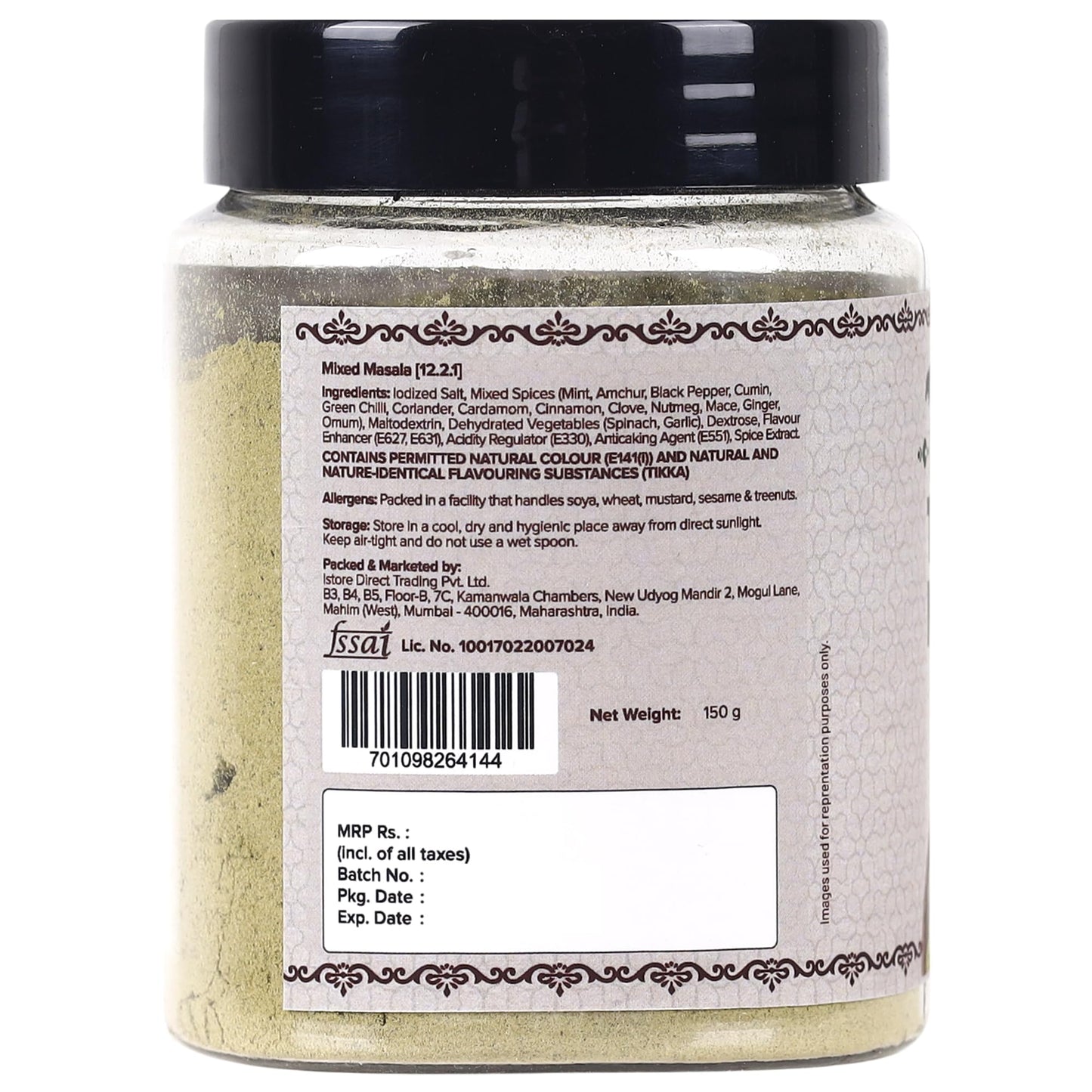 Urban Platter Hariyali Tikka Masala 150G  5Oz All Natural Premium Quality & Flavourful]