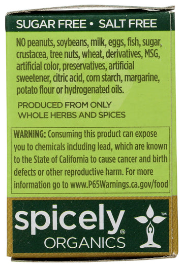 Spicely Organic Jerk Seasoning 0.45 Oz Certified Gluten Free
