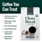 Natural Force - Organic Clean Decaf Coffee  Mold & Mycotoxin Free  Lab Tested for Toxins & Purity  Low Acidity  Incredible Taste & Aroma  Ground Swiss Water Decaf Medium Roast  10 oz