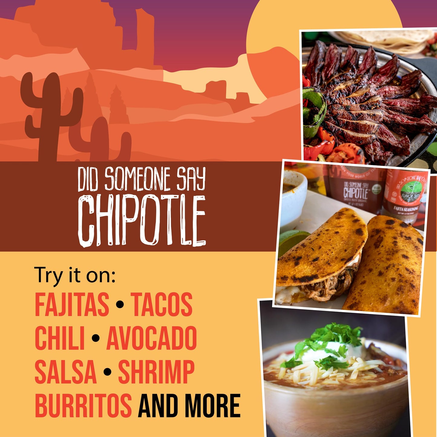 Flavor Seed Did Someone Say Chipotle Organic Fajita Seasoning, Carnivore & Keto Friendly, Great For Chili, Beef, Chicken, Seafoo