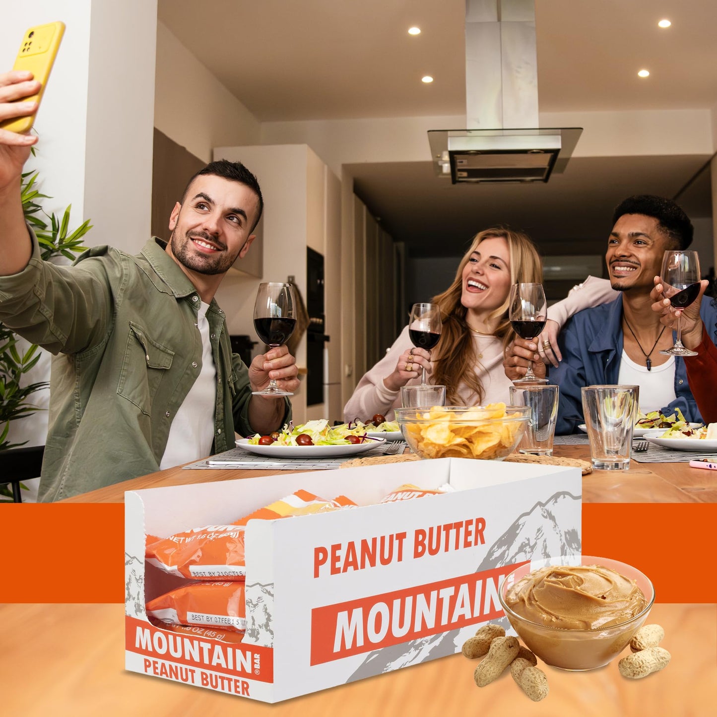 Brown & Haley PEANUT BUTTER MOUNTAIN BAR - Chocolate Candy with Peanuts and Creamy Center - Individually Wrapped Candy - Chocola