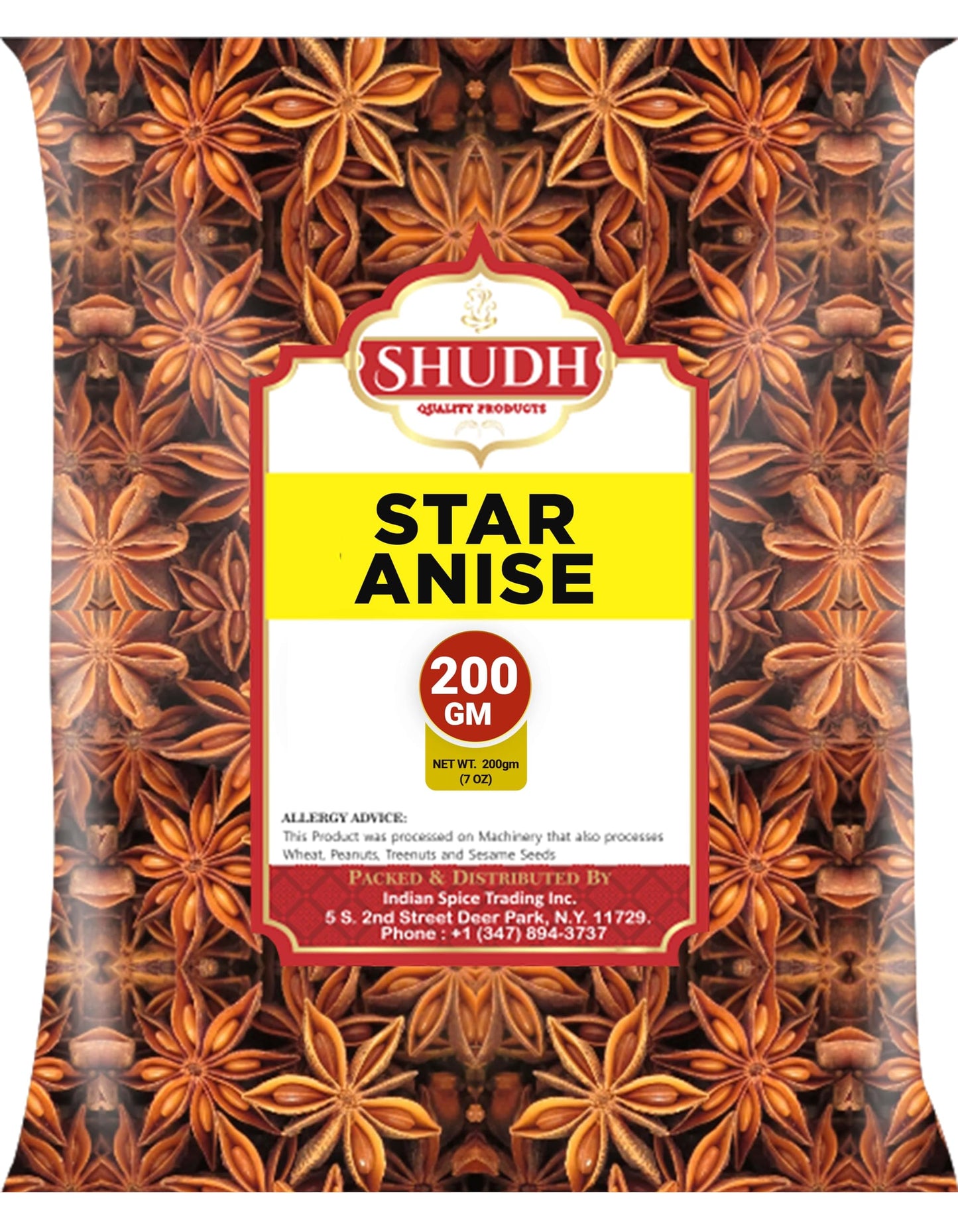 Star Anise Whole 200 Gm (7 Oz) | Seeds Pods ~ All Natural | Vegan | Gluten Friendly | Non-Gmo | Whole Chinese Anise Star Pods Su